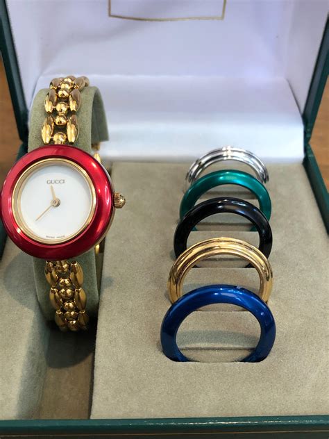 women's paolo gucci watch|gucci watch interchangeable rings price.